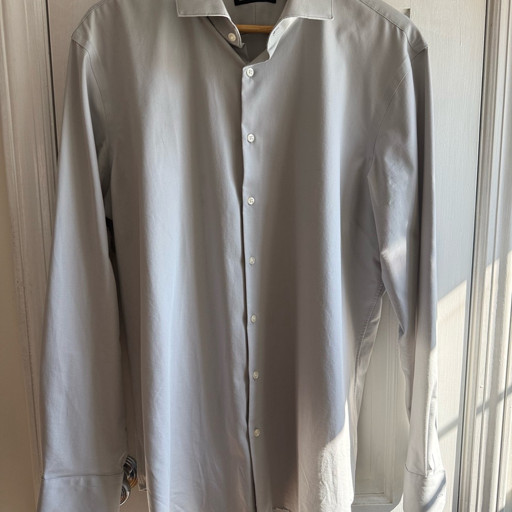 Nordstrom Light Gray Men's Stretch Dress Shirt